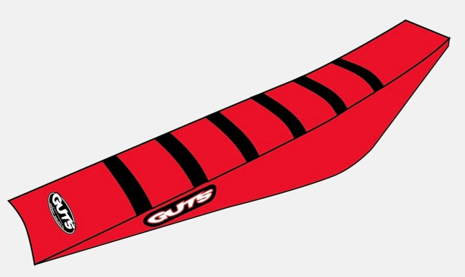 Beta Ribbed Gripper Cover - RED / BLACK